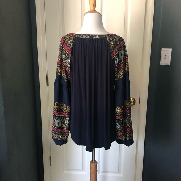 Fig and Flower floral peasant blouse - Picture 2 of 6